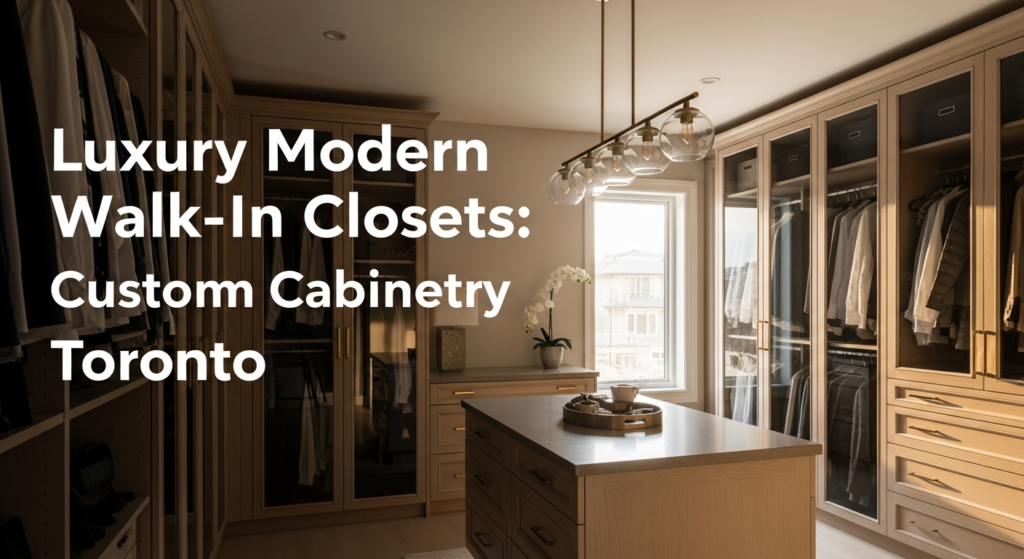 Luxury Modern Walk-In Closets: Custom Cabinetry Toronto